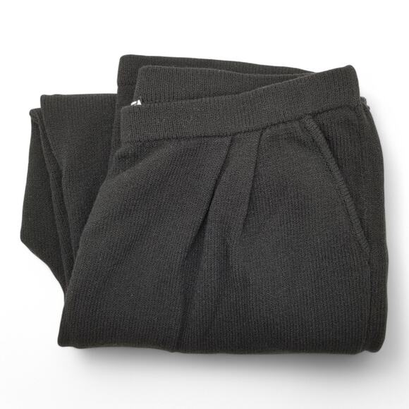 *VINTAGE* ALNORAL Wool Blend Black Pleated Luxury Knit Pull On Pants - Size 1X - Picture 4 of 6